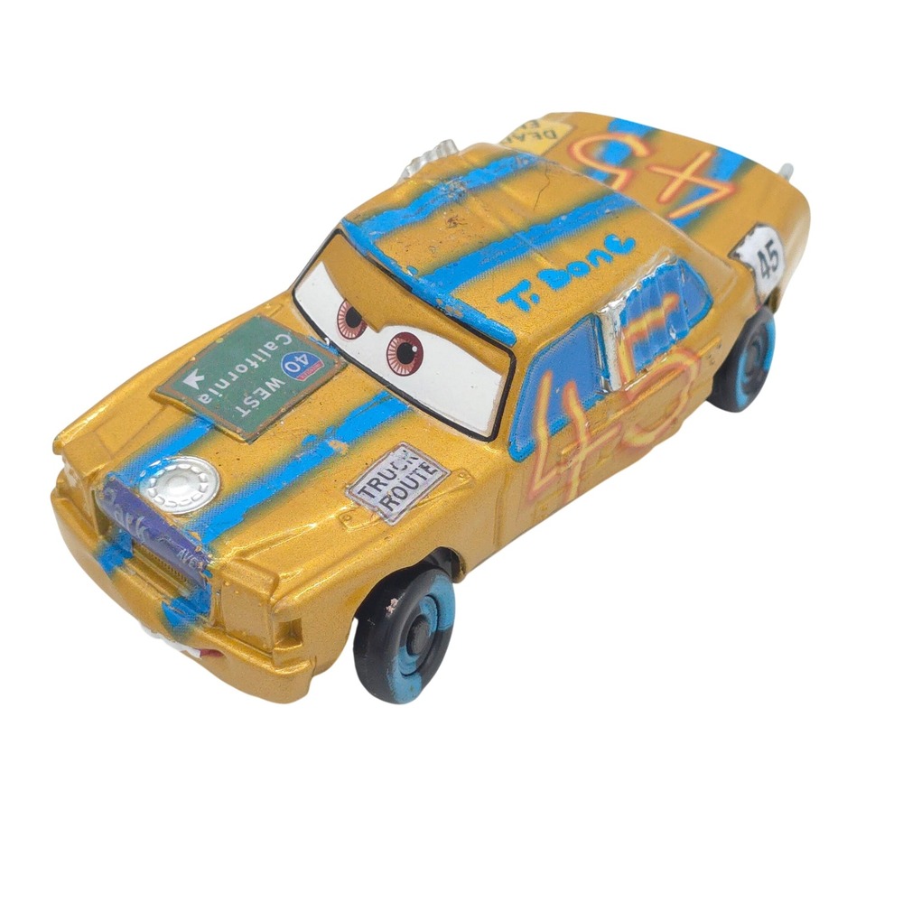 Disney Pixar Cars 3 T-Bone #45 Demolition Derby Mattel 1:55 Diecast Loose